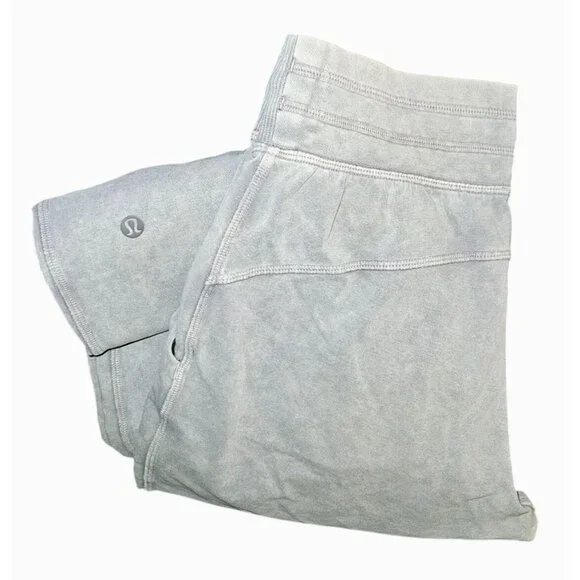 Lululemon Loop Back Joggers Size 4 Acid Rubber Dye Magnum Gray Casual Athleisure - Picture 7 of 8